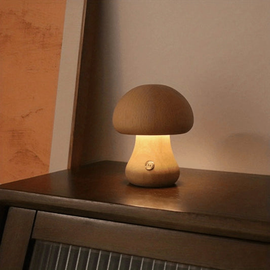 USB Charging Mushroom LED Night Light, Warm White