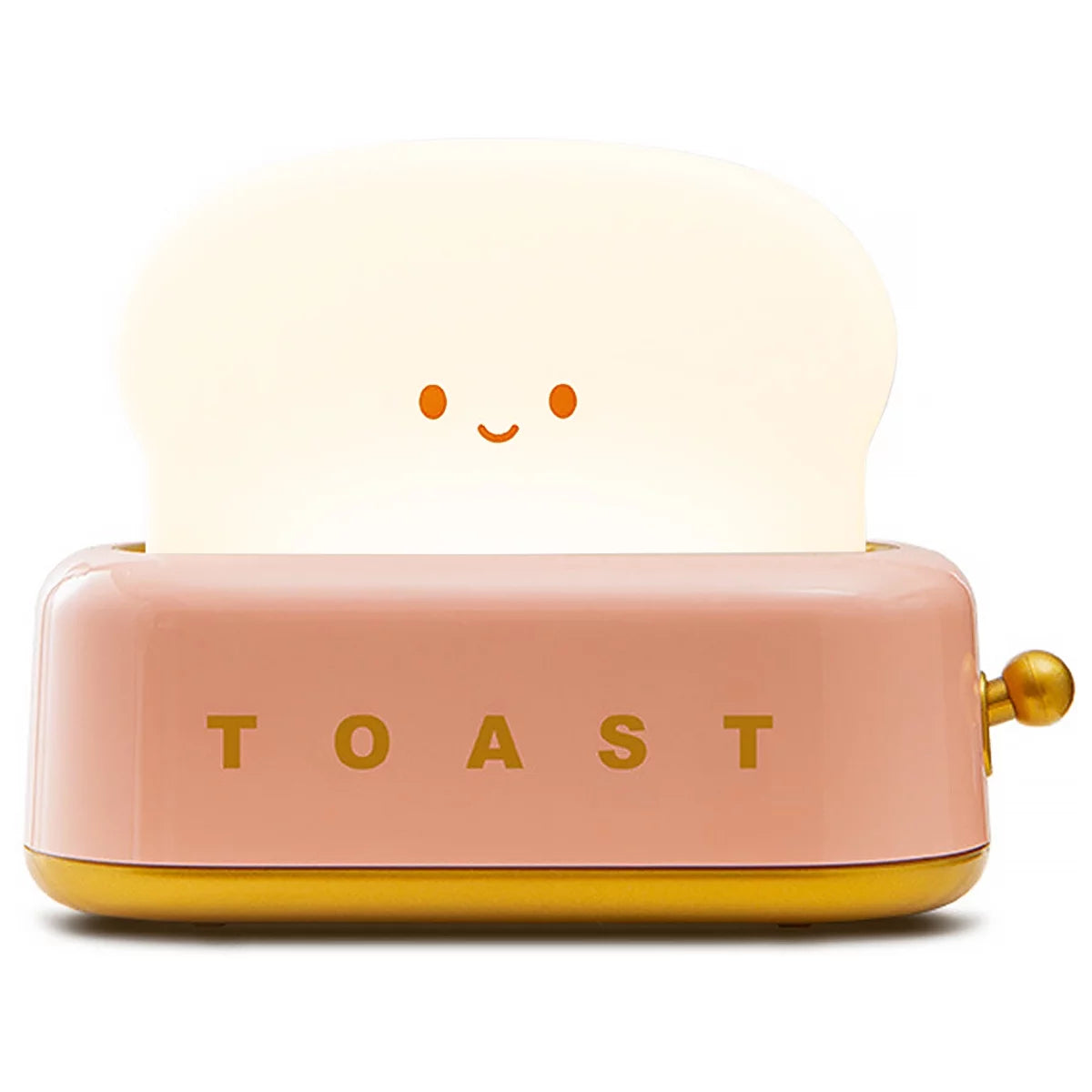 Toast Dorm Room Decor Night Lamp,Cute Bread Led Night Light USB Rechargeable Kawaii Portable Light with Timer Funny Bedroom Bedside Sleep Lamps for Birthday Gift Baby Kids Girls Teens Red